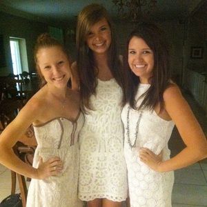 White Crochet Lace Dress